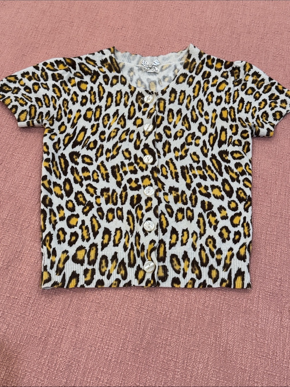 Cheetah / Leopard Print Button-Front Cardigan - cute & coquette